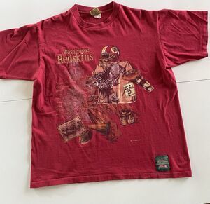 RARE-Large Vintage ‘93 Washington Redskins Nutmeg Mills Official NFL T-Shirt